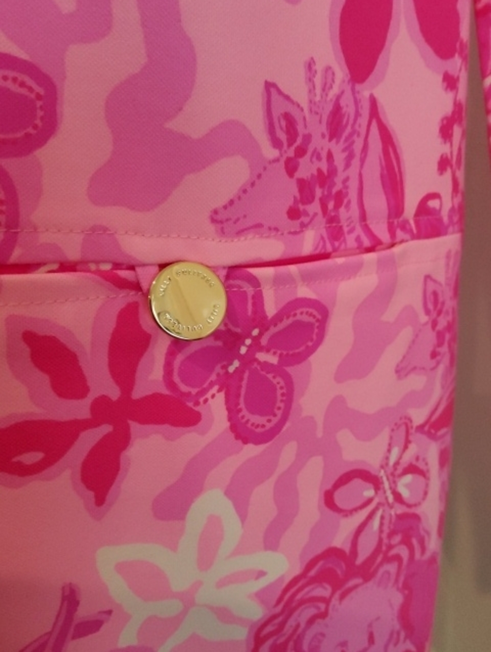 Lilly Pulitzer Pink Floral V-Neck Women's Dress - NWT - Picture 3 of 5